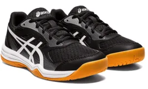 Asics Upcourt 5 GS Junior Court Shoes, Black / White