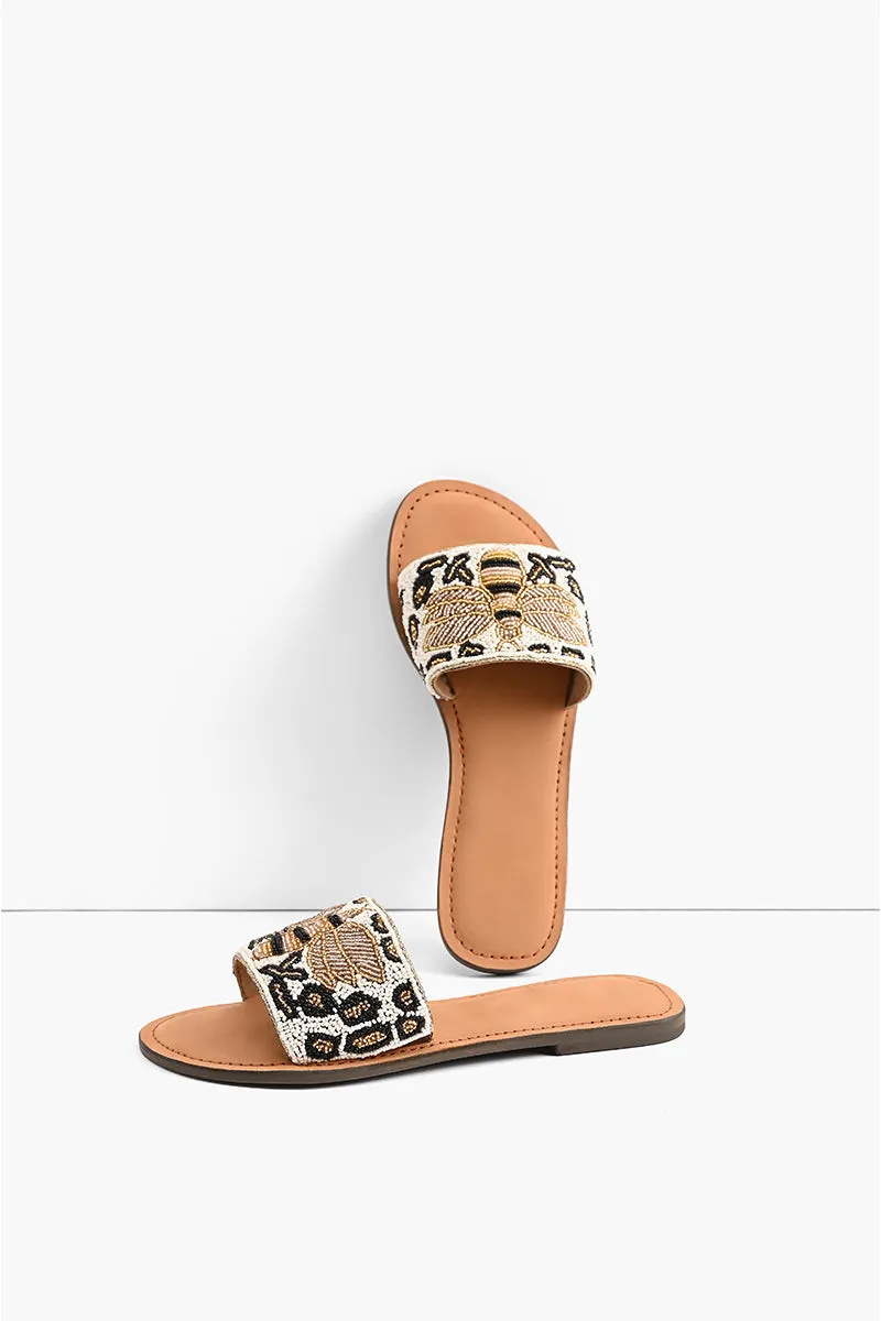 Bee Glam Slide Sandals