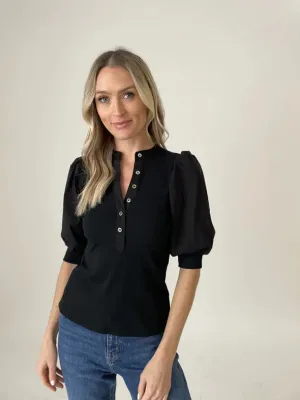 Black Audrey Top