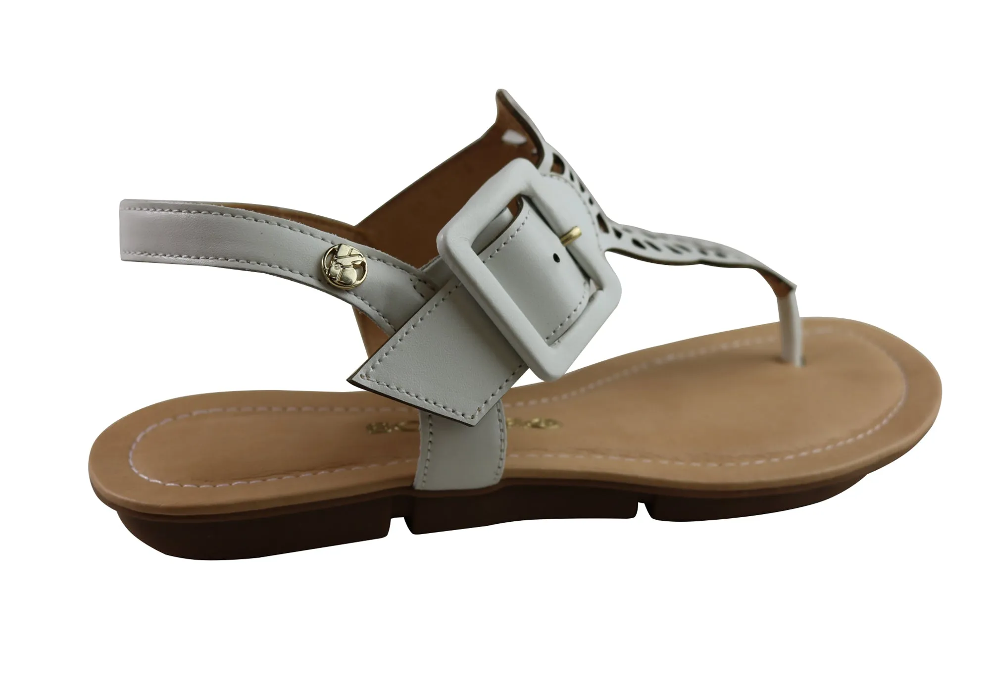 Bottero Georgia Womens Comfortable Leather Sandals Made In Brazil