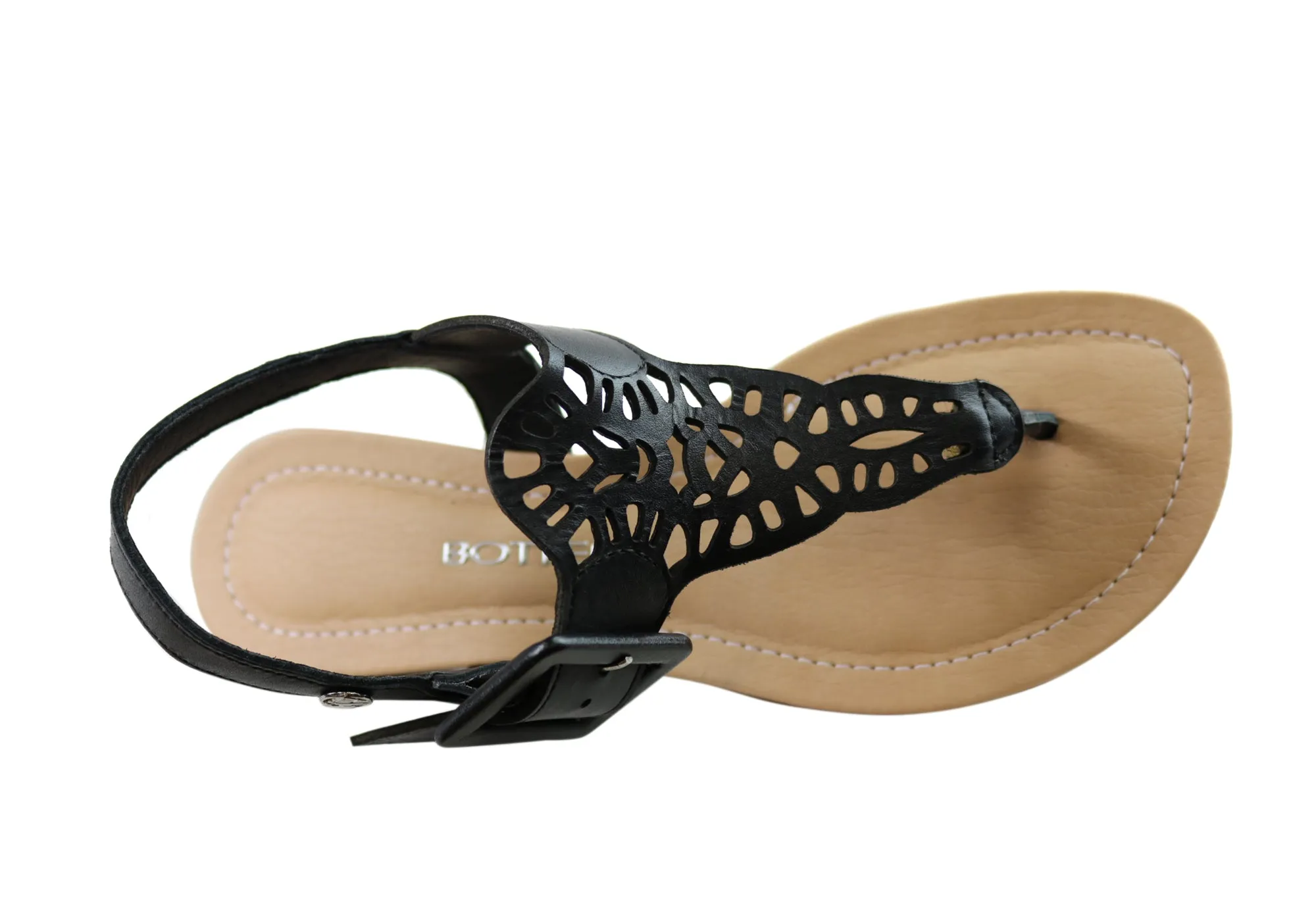 Bottero Georgia Womens Comfortable Leather Sandals Made In Brazil