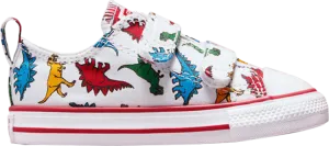 Converse Chuck Taylor All Star Low Easy-On TD Dinosaurs Sneakers, White