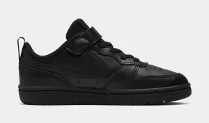 Court Borough Low 2 Preschool Lifestyle Shoes (Black)