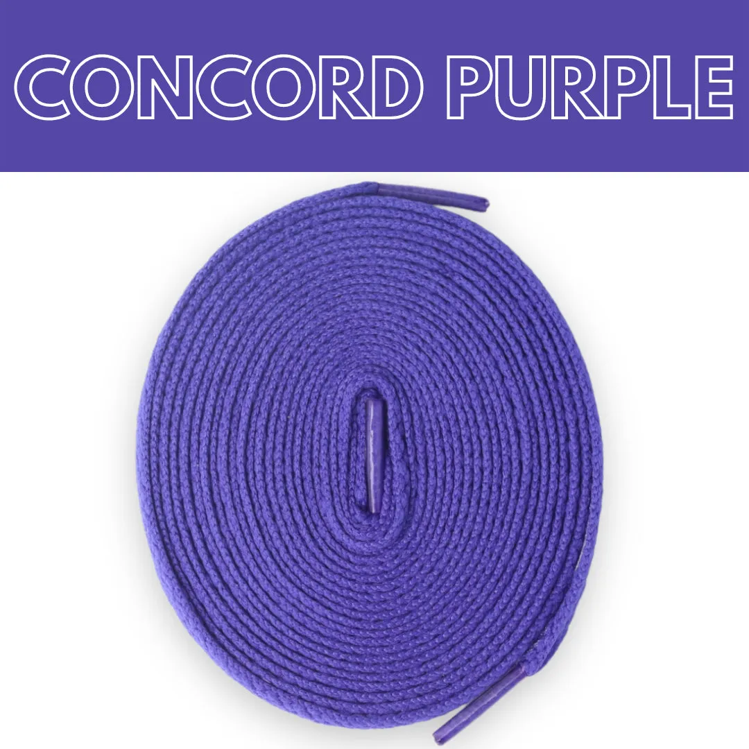 Jordan 1 Laces Basics Flat Thin - Concord Purple Laces