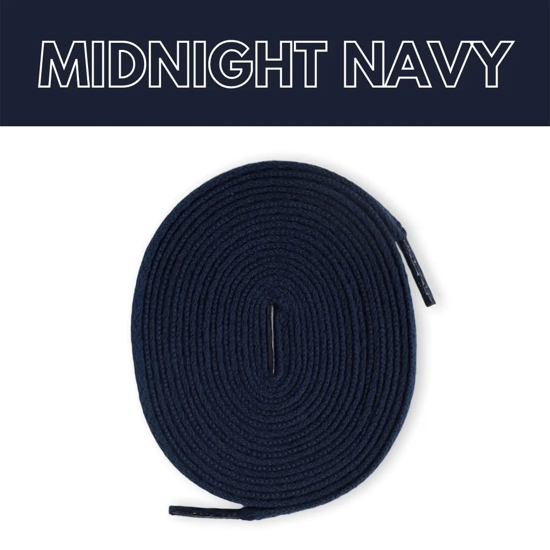 Jordan 1 Laces Basics Flat Thin - Midnight Navy Laces For AJ1 Midnight Navy CO.JP