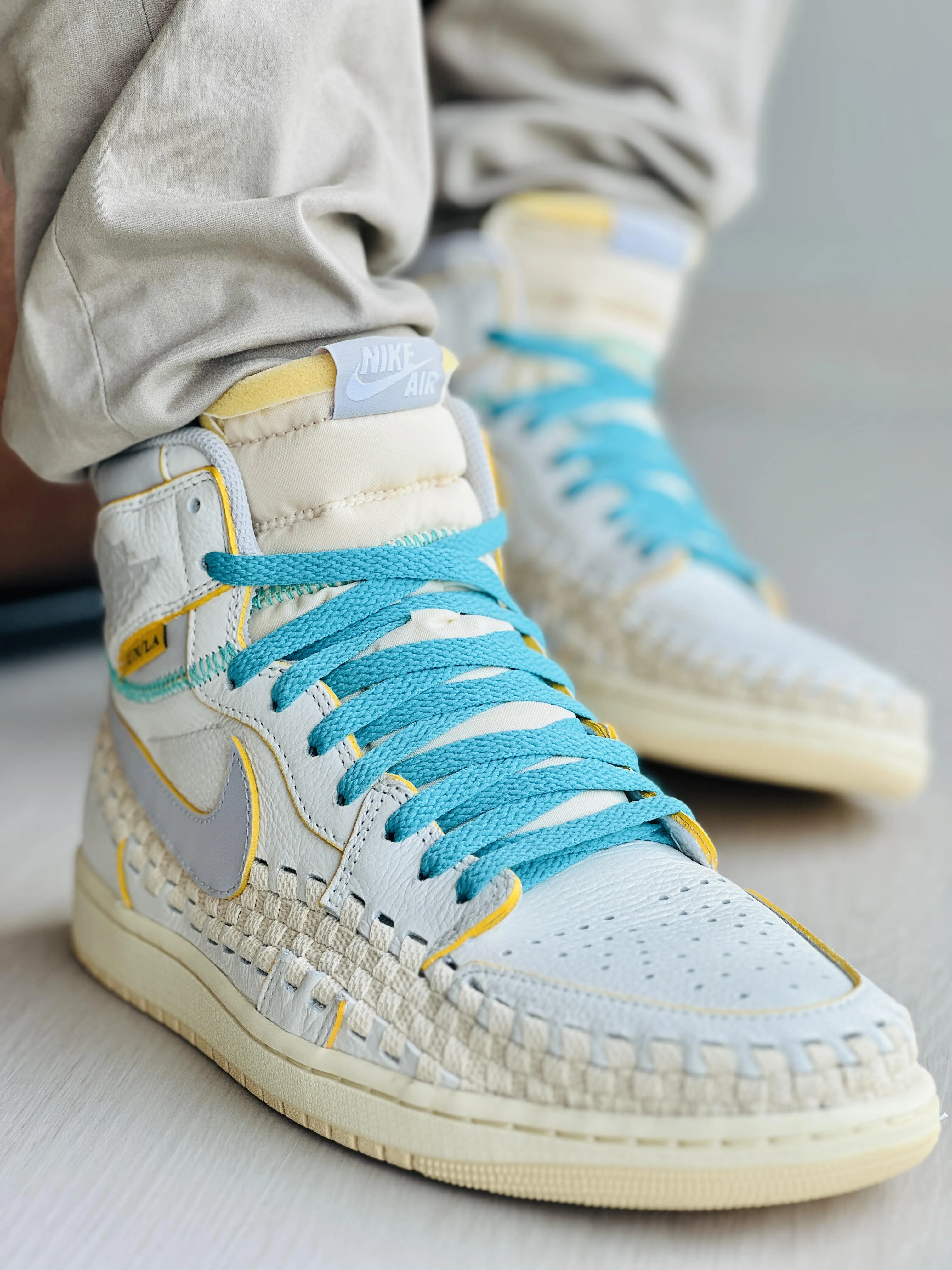 Jordan 1 Laces Basics Flat Thin - Teal Laces