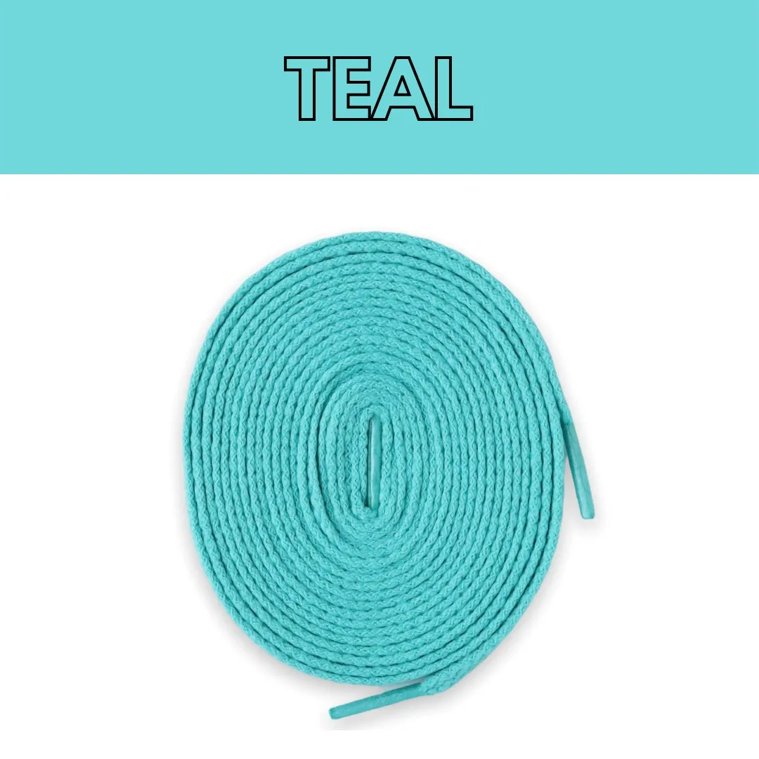 Jordan 1 Laces Basics Flat Thin - Teal Laces