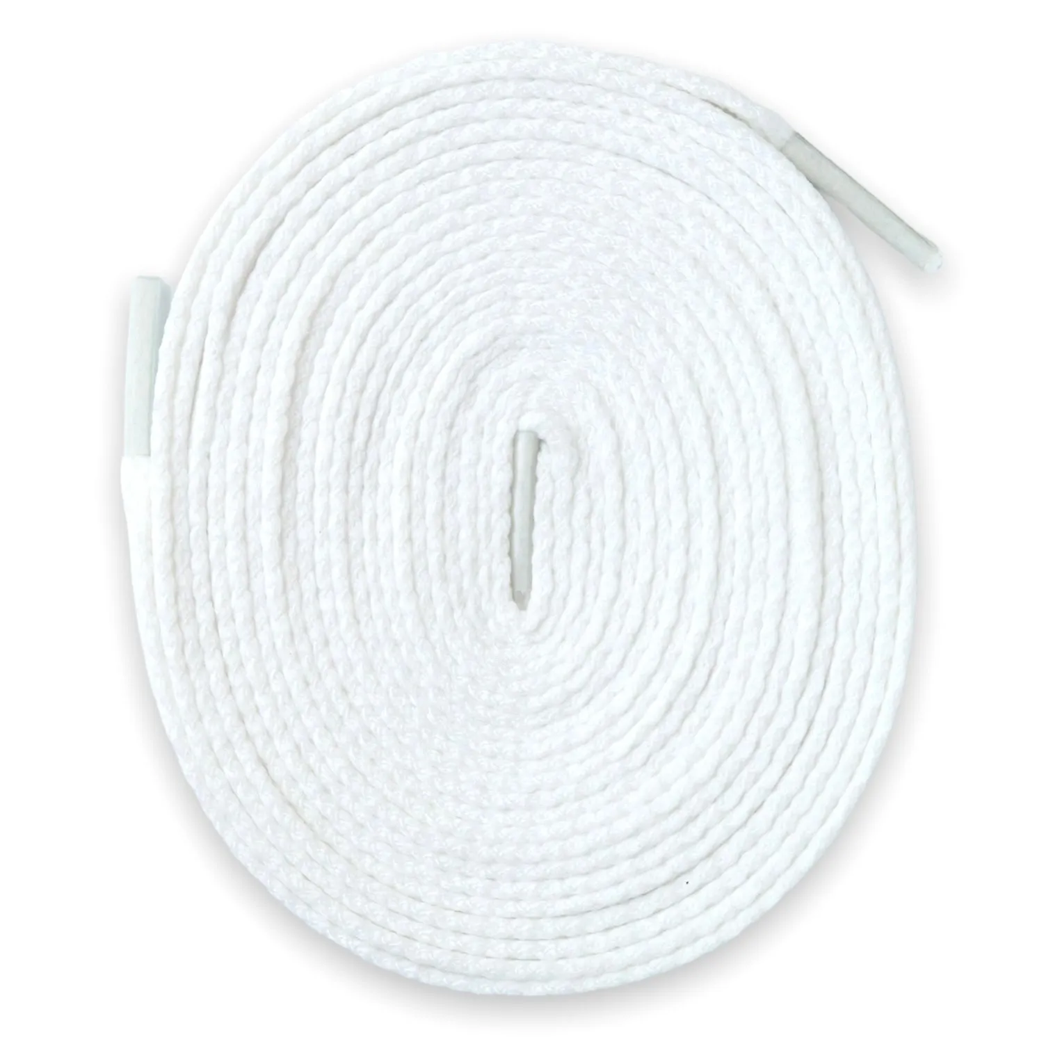 Jordan 1 Laces Basics Flat Thin - White Laces