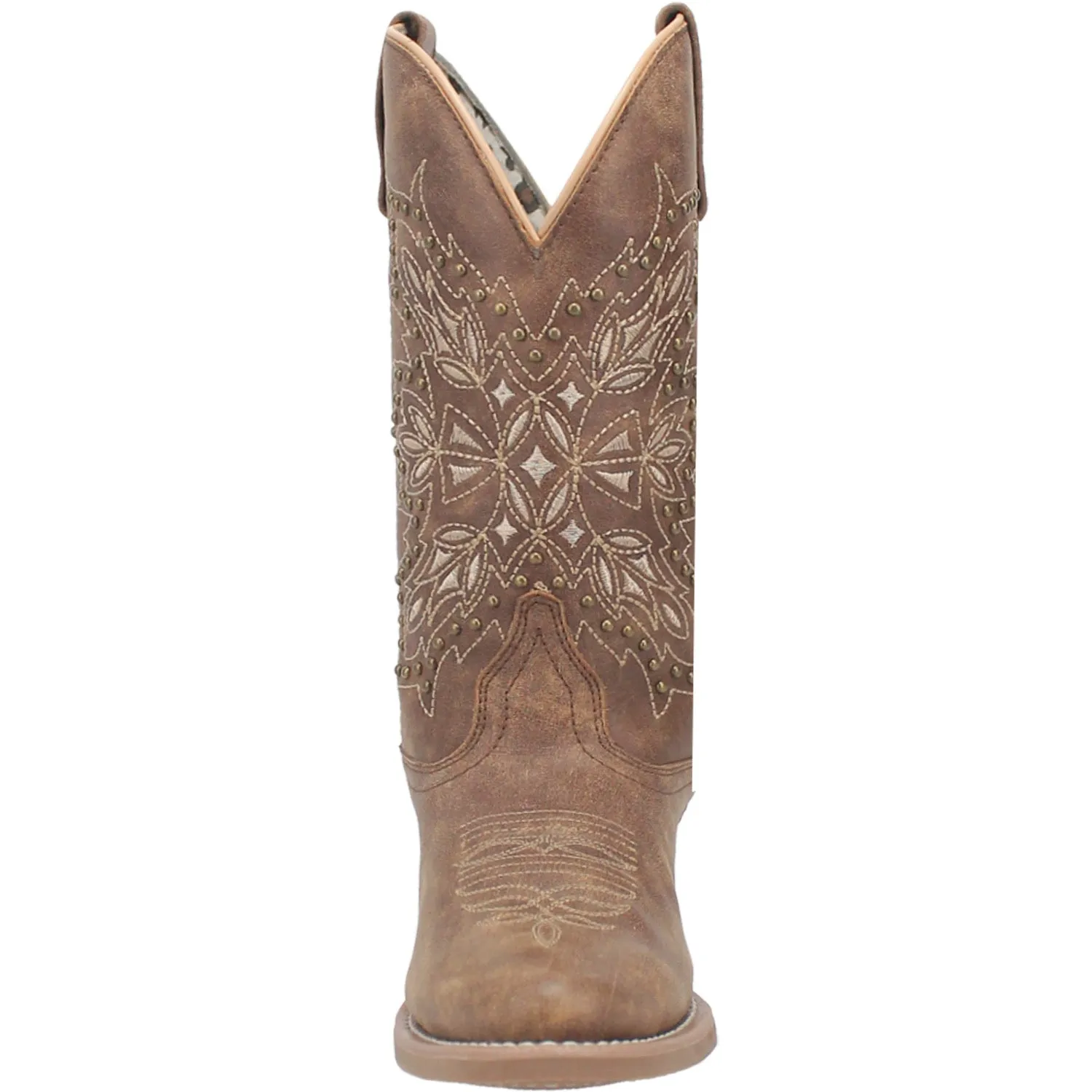 Laredo Womens Journee Brown Leather Cowboy Boots