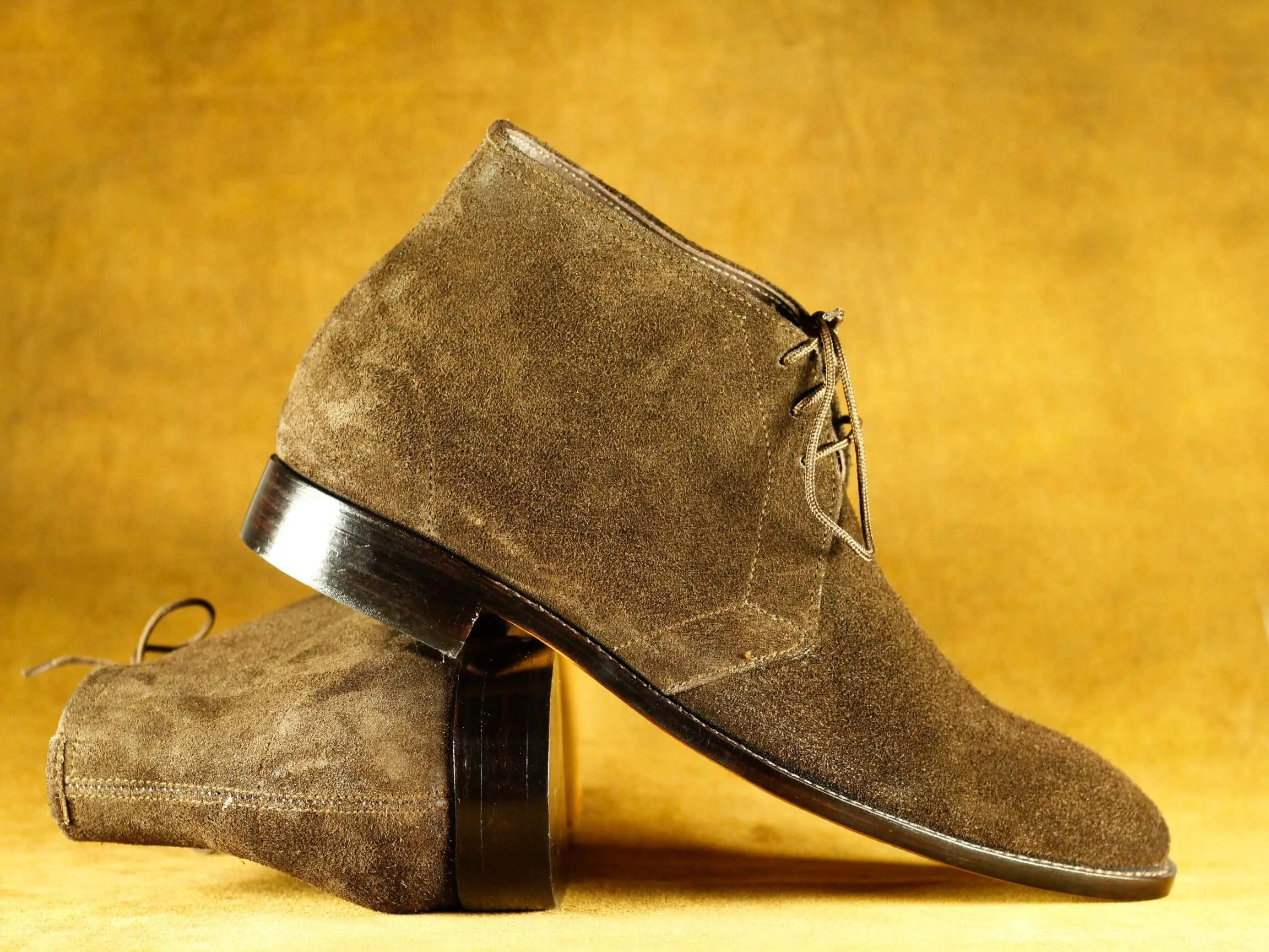 Men's Brown Chukka Boot,Bespoke Stylish Party Boot