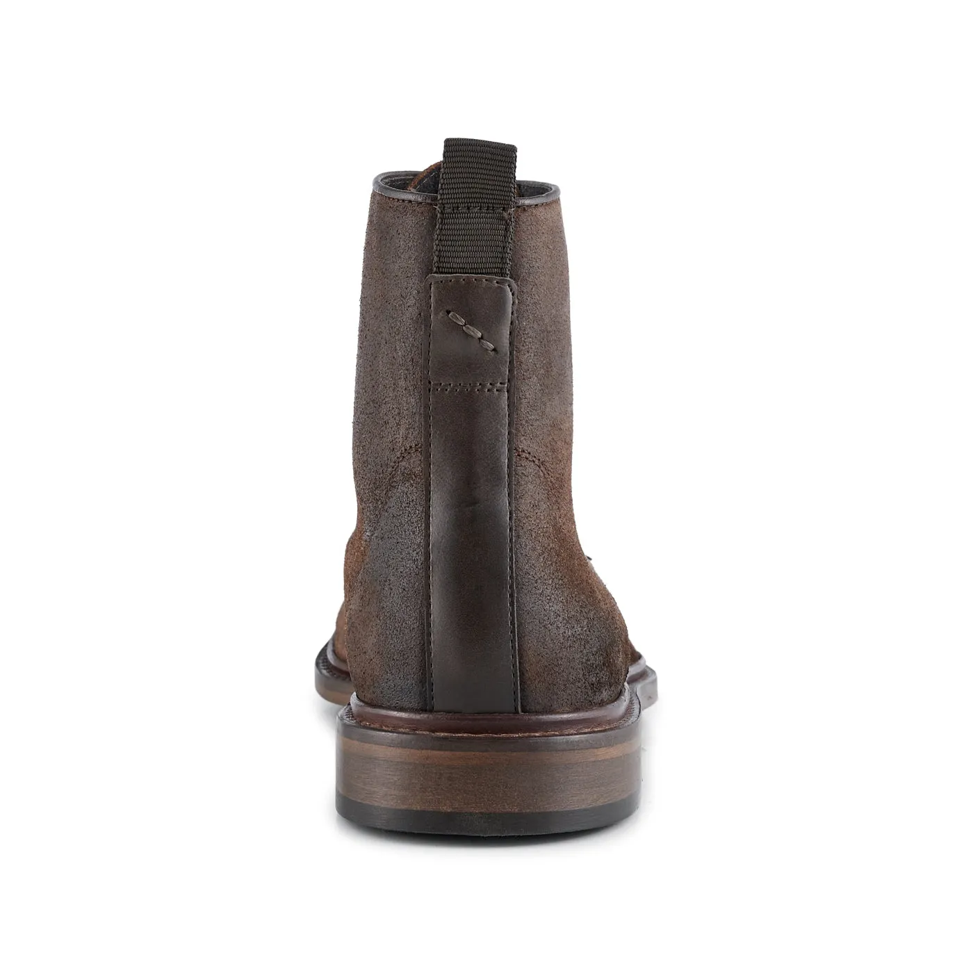 Ned Boot Waxed Suede - BROWN