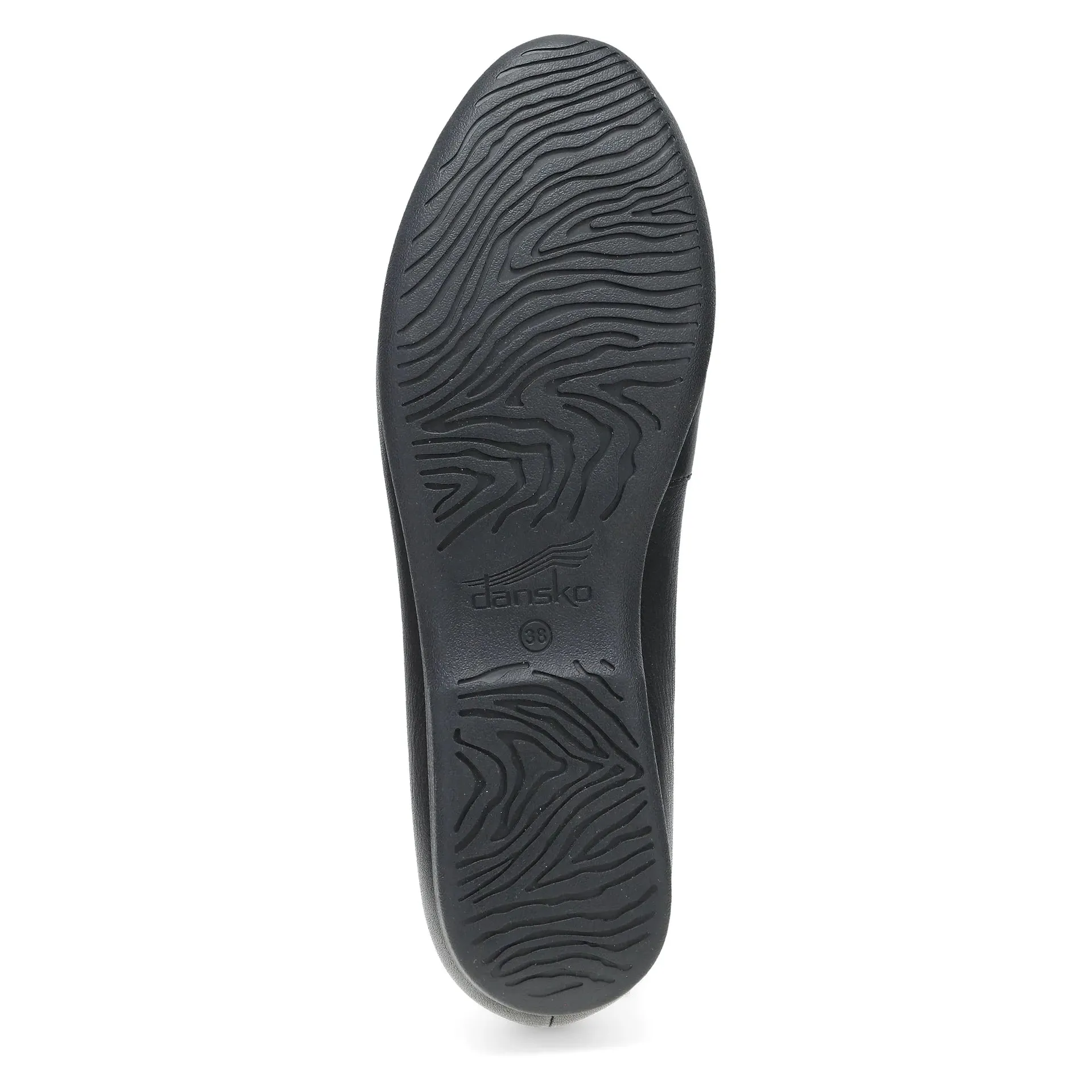 Women's Dansko Lorri Color: Black Tumbled Flat